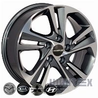 Zorat Wheels BK5210 6.5x16 5x114.3 ET45 DIA67.1 HB