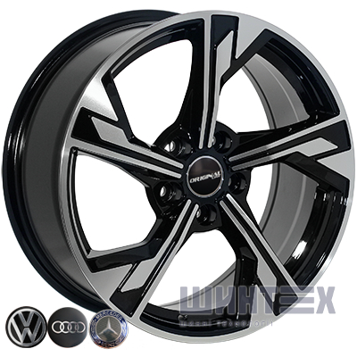 Zorat Wheels BK5419 7.5x17 5x112 ET35 DIA66.6 BP