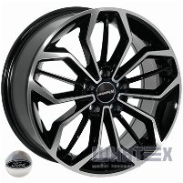Zorat Wheels BK5433 7.5x17 5x108 ET50 DIA63.4 BP