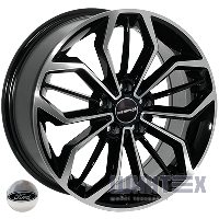 Zorat Wheels BK5433 7.5x17 5x108 ET50 DIA63.4 BP