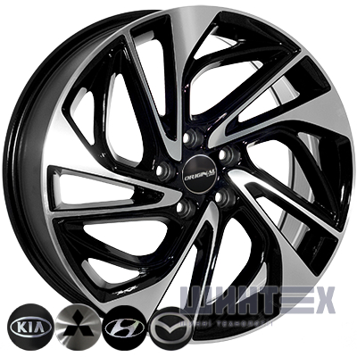 Zorat Wheels BK5518 7.5x18 5x114.3 ET51 DIA67.1 BP