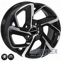 Zorat Wheels BK5714 6.5x15 4x108 ET25 DIA65.1 BP