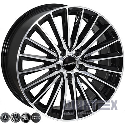 Zorat Wheels BK5909 8x18 5x112 ET43 DIA66.6 BP