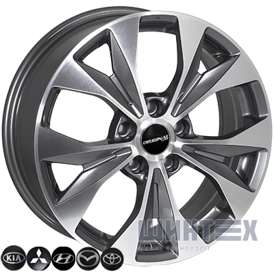 Zorat Wheels BK606 7x17 5x114.3 ET45 DIA67.1 GP