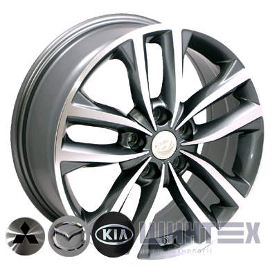 Zorat Wheels BK846 7x17 5x115 ET40 DIA70.2 GP