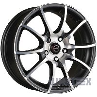 Racing Wheels H-470 6.5x15 5x114.3 ET40 DIA67.1 BK/FP