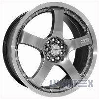 Kyowa Racing KR-208 7.5x18 5x108 ET45 DIA73.1 HPBL