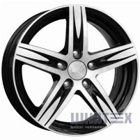 K&K Андорра 7x17 5x114.3 ET38 DIA66.1 Алмаз черн