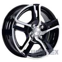 Skad Спрут 5.5x14 4x98 ET35 DIA58.6 Алмаз черн
