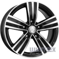 K&K да Винчи 7x16 5x114.3 ET43 DIA67.1 Алмаз черн