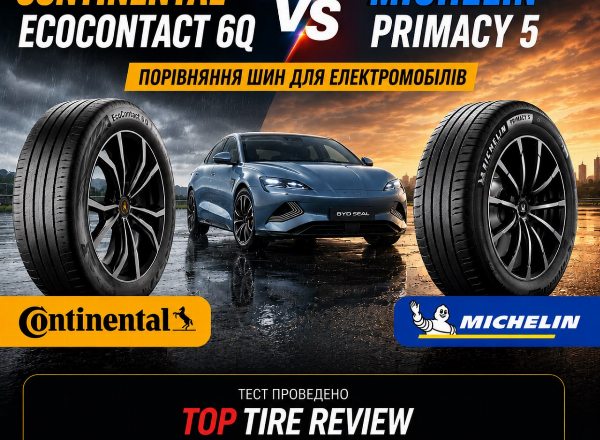 Continental EcoContact 6Q vs Michelin Primacy 5: тест Top Tire Review